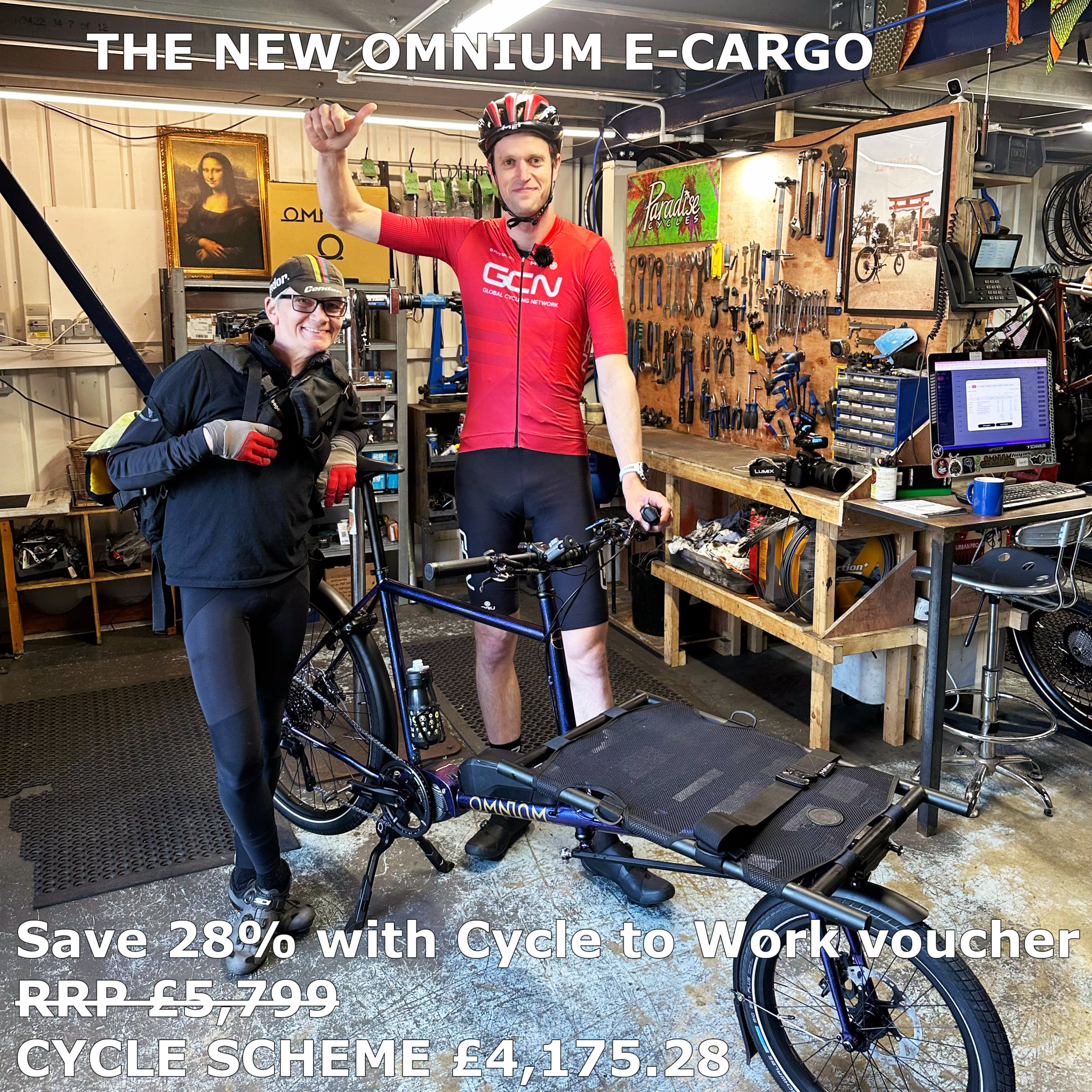 Omnium E-Cargo CUES Di2 as seen on GCN